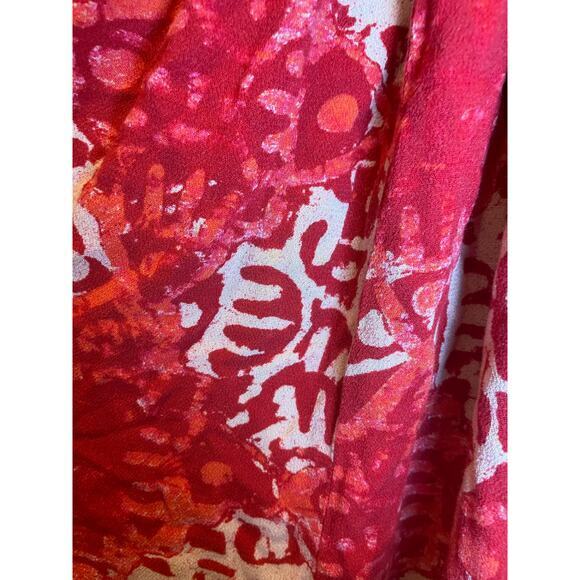 Free People Alluring Halter Mini Dress Keyhole Halter Neckline Red, Orange Small - Picture 13 of 15